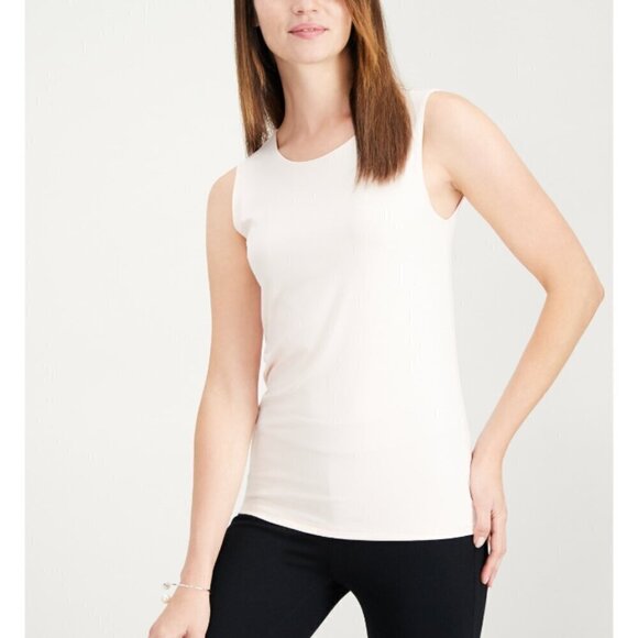 Alfani Women's Size Petite Medium White Sleeveless Layering Tank Top NWT - Picture 1 of 4